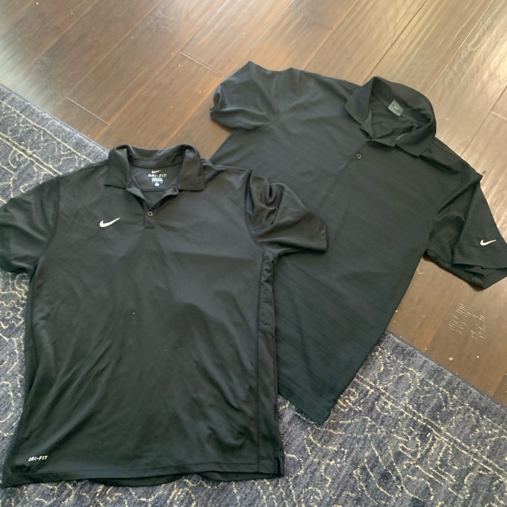 Nike Black Men's Polo Shirts